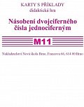 Sada kartiček M11 - násobení dvojciferného čísla jednociferným, 1.  vydání