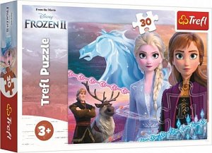 Trefl Puzzle Frozen 2 - Odvážné sestry / 30 dílků