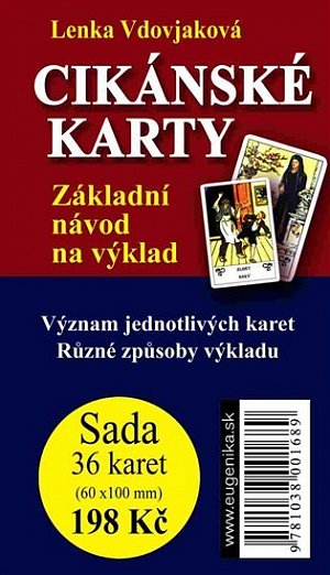 Cikánské karty - Základní návod na výklad + sada 36 karet