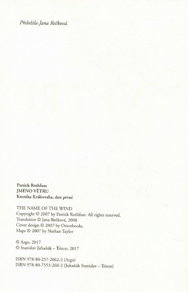 Náhled Jméno větru - Kronika Královraha 1