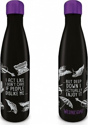 Wednesday Láhev na pití nerezová - Don´t Care