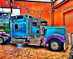 Diamantové malování Nablýskaný truck 30x40cm