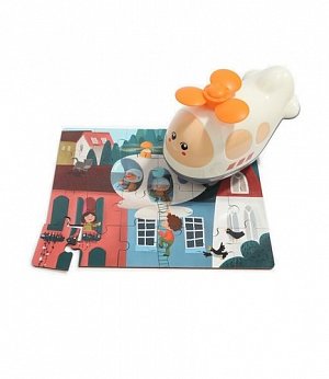 Puzzle Letadlo, dřevěné s hračkou