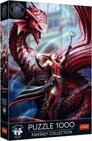 Puzzle Premium Plus Fantasy Collection: Šarlatový mág 1000 dílků