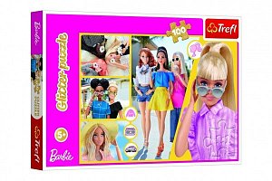 Puzzle Barbie/100 dílků, třpytivé