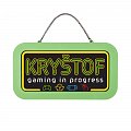 Neonová cedulka se jménem - Kryštof