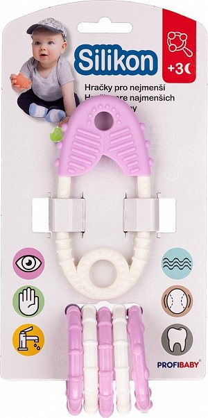 Kousátko Špendlík s přívěsky silikon 