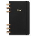 Diář Moleskine Spiral 2026 - tvrdé desky, L, měsíční/týdenní, černý