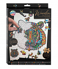 Dřevěné puzzle - Unikátní tvary Lev 130 dílků