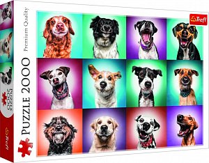 Trefl Puzzle Legrační portréty psů II / 2000 dílků