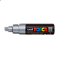 Posca akrylový popisovač PC-8K, 8 mm, stříbrná (se širokým, seříznutým hrotem)