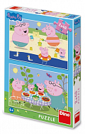 Puzzle Peppa Pig: na dovolené 2x48 dílků