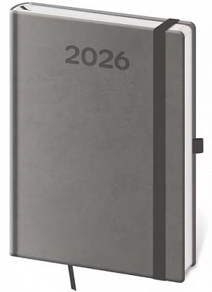 Diář 2026 týdenní B6 Print Pop - šedá