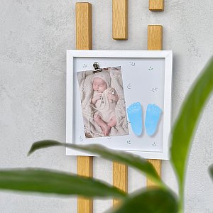 Fotorámeček pro miminko se sadou na 3D odlitky – pro chlapečka