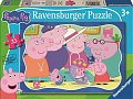 Puzzle Prasátko Peppa 35 dílků