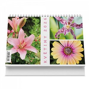 Stolní kalendář Květiny 2026