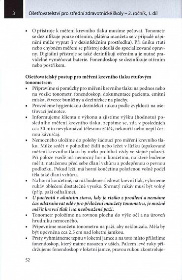 Náhled Ošetřovatelství pro střední zdravotnické školy 2. ročník - 1. díl