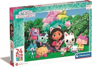 Clementoni Puzzle Gábinin kouzelný domek - Na zahradě maxi 24 dílků