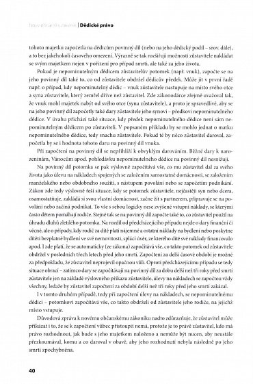 Náhled Nový občanský zákoník - Dědické právo