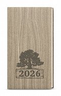 Týdenní diář 2026 Jakub Wood kapesní světle hnědá