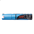 UNI PWE-8K křídový popisovač, 8 mm, metalicky modrý