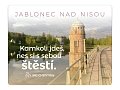 Magnet na lednici Jablonec nad Nisou "Kamkoli jdeš, nes si s sebou štěstí"
