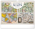 Kalendář 2026 nástěnný: Staré mapy, 48 x 33 cm
