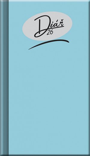 Kapesní diář 2026 - COLORS světle modrý (A6)