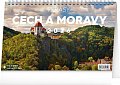 Kalendář 2026 stolní: Krásy Čech a Moravy, 23,1 x 14,5 cm