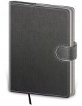Diář 2026 denní B6 Flip - šedo/šedá