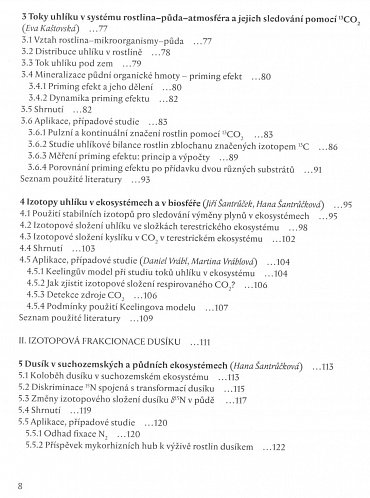Náhled Stabilní izotopy biogenních prvků - Použití v biologii a ekologii