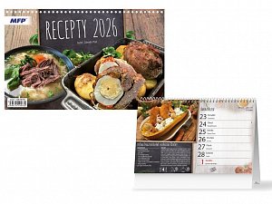 Recepty 2026 - stolní kalendář