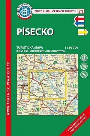 KČT 71 Písecko 1:50 000/turistická mapa