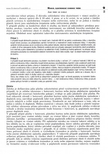 Náhled Manuál elektronické evidence tržeb