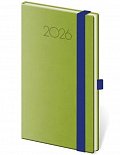 Diář 2026 týdenní kapesní Praga - zelená
