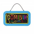 Neonová cedulka se jménem - Dominik