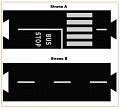 TODDLEROAD 2027 AUTOBUSOVÉ ZASTÁVKY - flexibilní silnice - 2 silikonové puzzle díly
