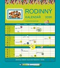 Kalendář 2026 Rodinný s perem, nástěnný, 28 x 34 cm