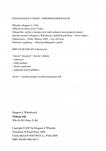 Náhled Vědomý lídr - Jak být v dnešním světě vůdčí osobností, která přispívá k obnově zdravého rozumu