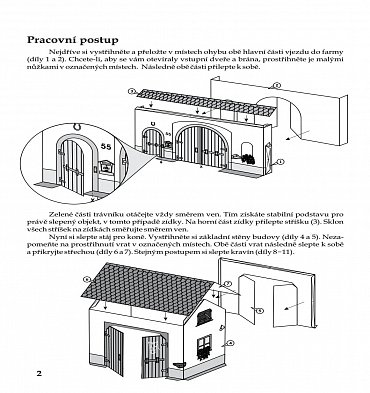Náhled Vystřihovánky ke slepování - Statek