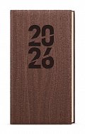 Týdenní diář 2026 Jakub Wood kapesní hnědá