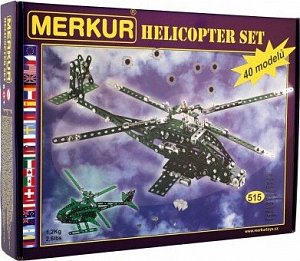 Merkur Helikopter Set 515 dílů / 40 modelů