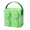 Svačinový box LEGO s rukojetí - army zelený