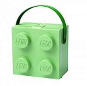 Svačinový box LEGO s rukojetí - army zelený