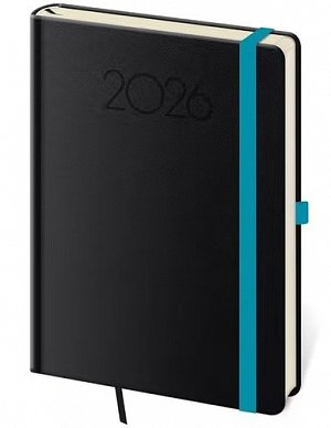 Diář 2026 denní A5 Praga - černá