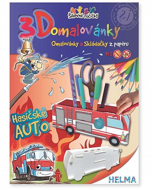 3D omalovánky Hasičské auto