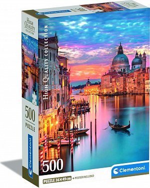 Puzzle Osvětlené Benátky 500 dílků