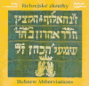 Hebrejské zkratky Hebrew Abbreviations