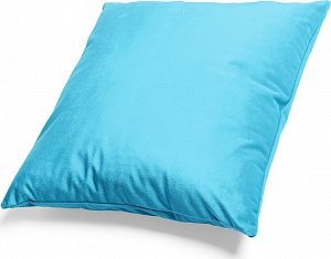 Mikroplyšový polštář 50x50 cm Středně Modrý