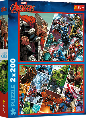 Puzzle Avengers Obránci světa 2x200 dílků